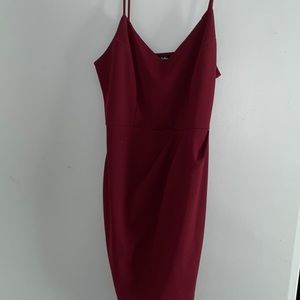 Lulus Maroon/Deep red dress - 1X